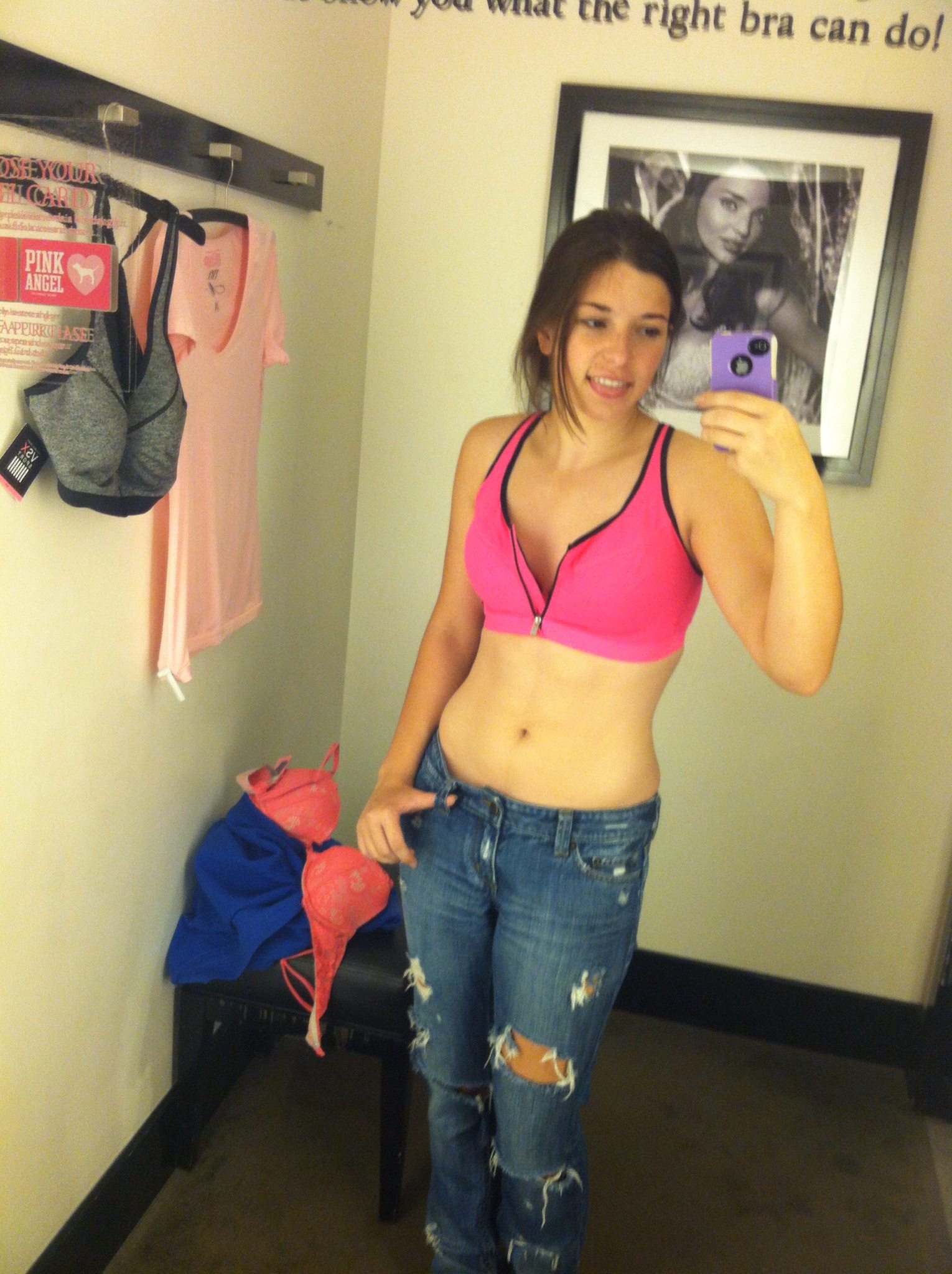 Confidence in a Victoria's Secret fitting room